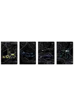 Zeszyt A5/32K 3kol linia 70g UV Cars (10szt)