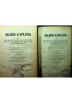 Skarb kapłana 2 tomy 1886 r.
