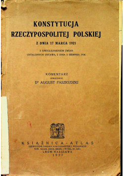 Konstytucja Rzeczypospolitej Polskiej  1927 r.