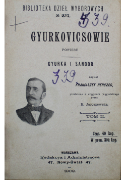 Gyurka i Sandor Tom II 1902 r.