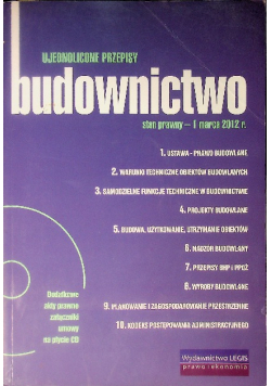 Ujednolicone przepisy budownictwo