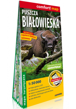 Puszcza Białowieska laminowana mapa turystyczna 1:50 000