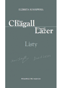 Marc Chagall - Dawid Lazer Listy NOWA