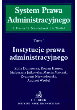 Instytucje prawa administracyjnego t.1