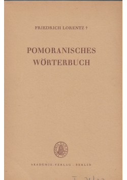 Pomoranisches Worterbuch