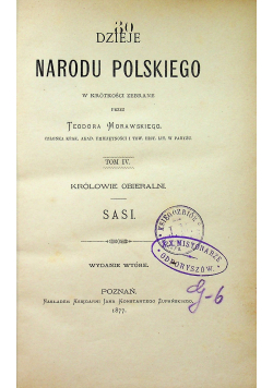 Dzieje narodu polskiego Tom IV 1877 r