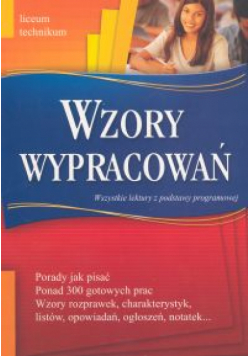 Wzory wypracowań liceum technikum