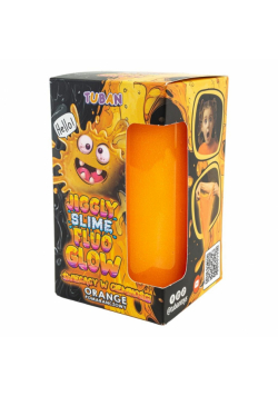 Jggly Slime Fluo Glow pomarańczowy 430 g