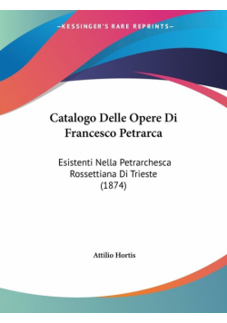 Catalogo Delle Opere Di Francesco Petrarca