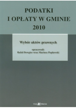 Popławski  - Podatki i opłaty lokalne w gminie 2010 r