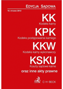 Kodeks karny, Kodeks postępowania karnego, Kodeks karny wykonawczy, Koszty sądowe karne