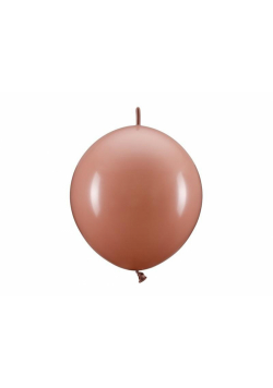 Balony z łącznikiem brudny róż 33cm 20szt