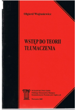 Wstęp do teorii tłumaczenia