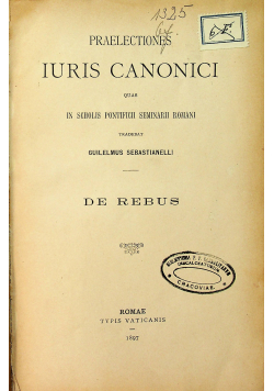 Iuris Canonici 1897r