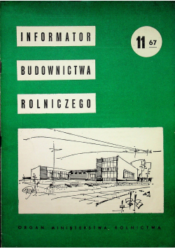 Informator budownictwa rolniczego
