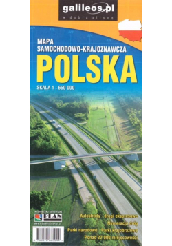 Mapa samoch-kraj. Polska 1:650 000 w.2020