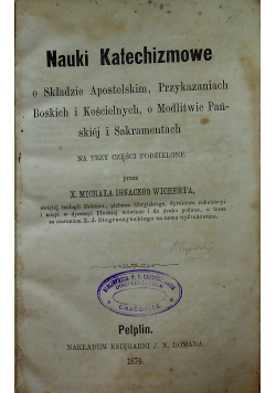 Nauki Katechizmowe 1874 r.