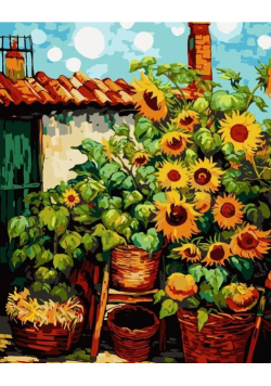 Malowanie po numerach Słoneczniki 40x50 cm