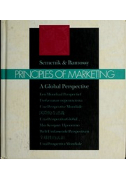 Principles of Marketing A Global Perspective