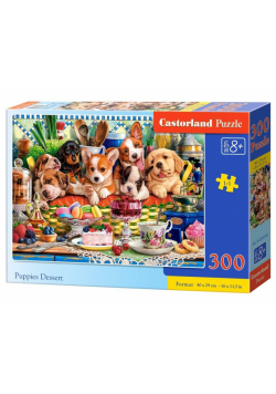 Puzzle 300 Puppies Dessert CASTOR