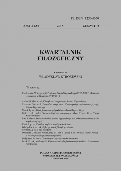 Kwartalnik filozoficzny Tom XLVI Zeszyt 3