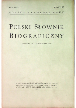 Polski Słownik Biograficzny Tom XXX / 2 Zeszyt 125