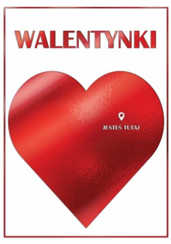Karnet B6 Walentynki Serce i Pinezka