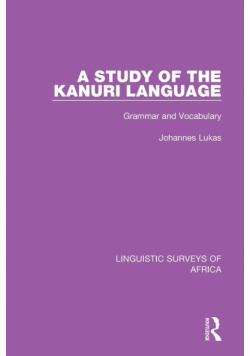 A Study of the Kanuri Language