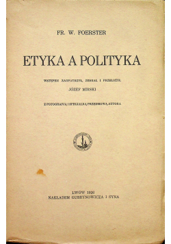 Etyka a polityka 1926 r.