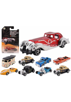 Samochód metalowy Hot Rod 1:64 mix