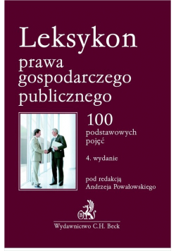 Leksykon prawa gospodarczego publicznego.
