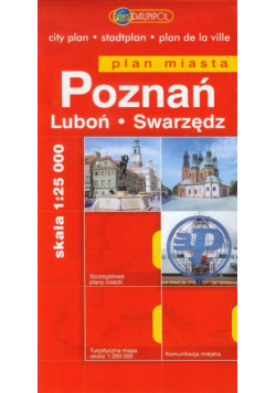 Poznań: Luboń Swarzędz plan miasta 1:25 000