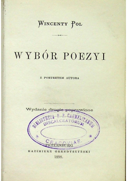 Pol Wybór poezji 1898 r.