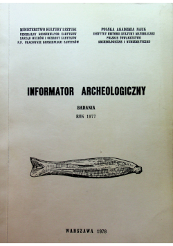 Informator Archeologiczny badania 1977