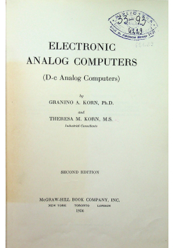 Electronic analog computers