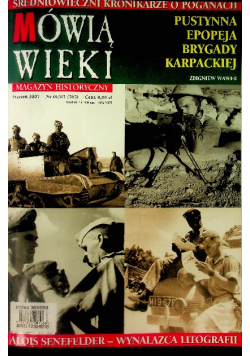 Mówią wieki  Magazyn historyczny Nr 1 do 12 / 07
