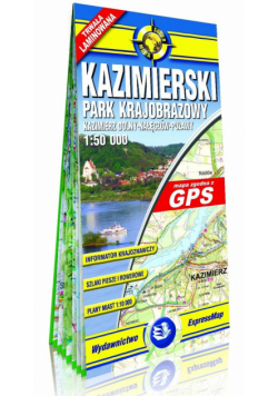 Kazimierski Park Krajobrazowy mapa turystyczna 1:50 000