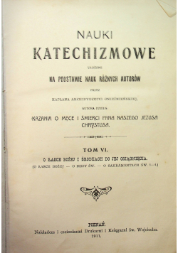 Nauki Katechizmowe tom VI 1911 r