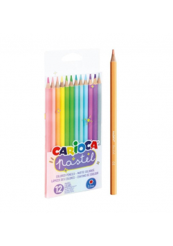 Kredki ołówkowe pastelowe 12 kolorów CARIOCA