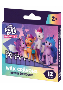 Kredki świecowe okrągłe My Little Pony 8/90 mm 12 kolorów