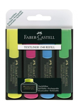 Zakreślacz 4 kolory FABER CASTELL