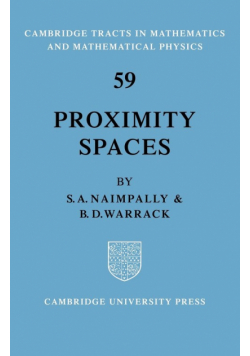 Proximity Spaces