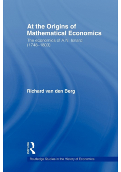 At the Origins of Mathematical Economics