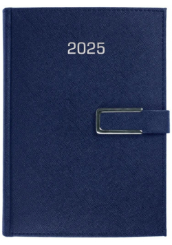 Kalendarz 2025 A5 dzienny Cross metal. zap. granat