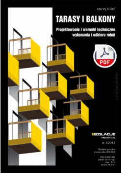 Tarasy i balkony Projektowanie i warunki techniczne