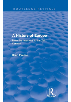 A History of Europe (Routledge Revivals)