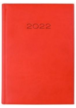 Kalendarz 2022 Dzienny A5 Vivella Czerwony 21D-09