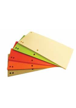 Przekładki A4 Office Products karton 235x105mm 100szt. mix kolorów