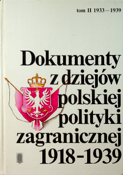 Dokumenty z dziejów polskiej polityki zagranicznej 1918 1939 tom 2