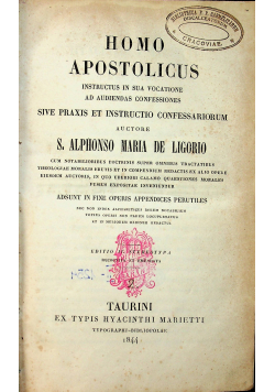 Homo apostolicus 1844 r